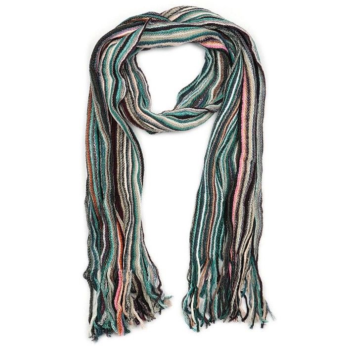 Echarpe Homme et Femme Jo sélection Nyls Création, Esprit Foulard Bleu, Rose, Turquoise et Marron look Tendance