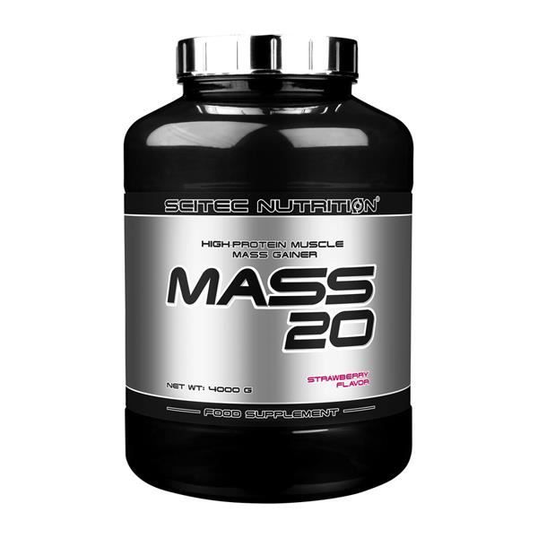 Mass 20 4Kg Scitec Nutrition FRAISE - Proteine Gainer