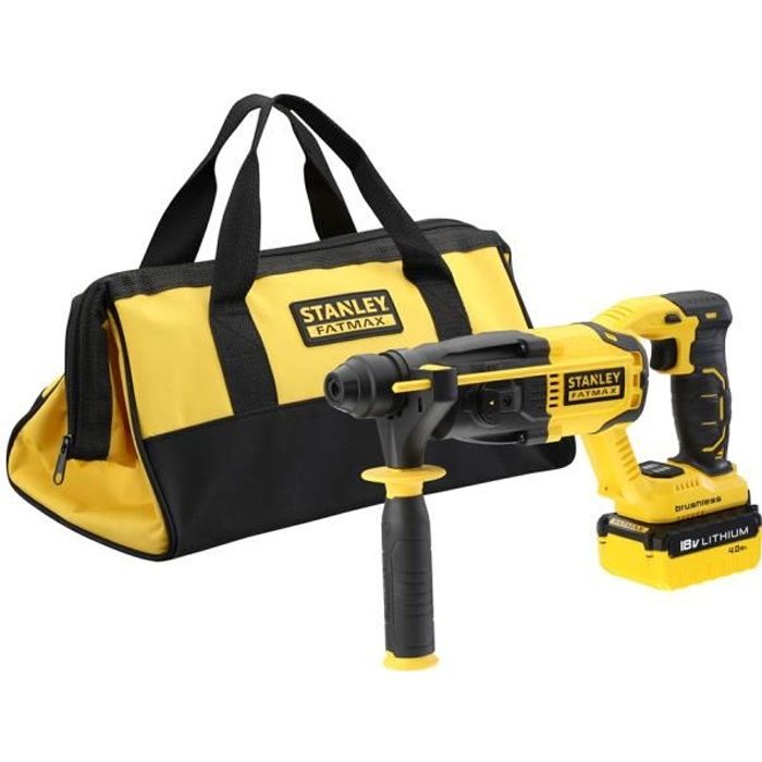 Stanley FMCD900M1S Marteau perforateur burineur SDS-plus 18V 4Ah sans charbon (BRUSHLESS)