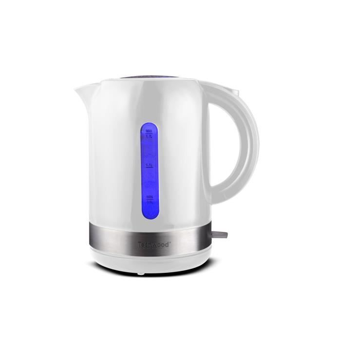 BOUILLOIRE 1.7 L BLANCHE INOX TECHWOOD - TB-1771
