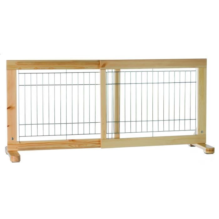 TRIXIE Barrière pour chiens Bois de pin 65 - 108 cm 3944