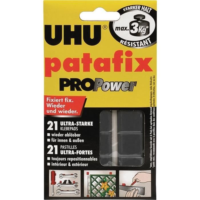 UHU Pâte à fixer patafix PROPower Repositionnable Noir: Fournitures de bureau