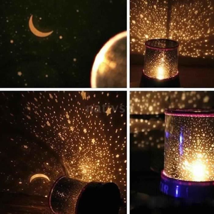 Lampe Projecteur Veilleuse Romantique Etoiles Planétarium Cosmos Nocturne.ra