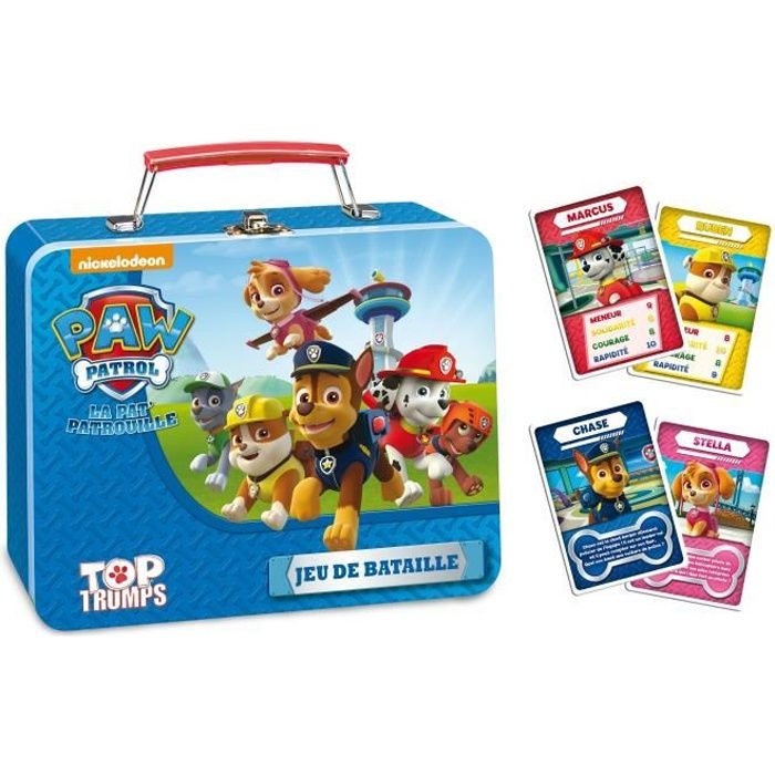 TOP TRUMPS - La Pat'Patrouille - Paw Patrol - Valisette 5 jeux en 1 - Version française