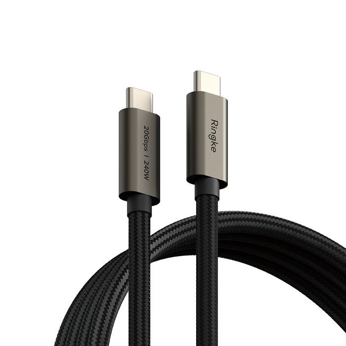 Câble de données Type-C vers Type-C 240W 1m - Ringke - Noir
