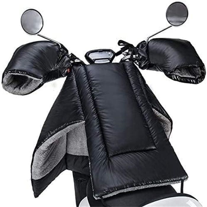 Tablier Scooter Imperméable Et Coupe-Vent - Couvre-Jambes Avec Manchons Guidon - Hiver