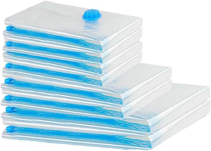 Sacs De Rangement Sous Vide Lot De 6 - 60x40cm - Réutilisables Pour Vêtements, Literie Et Voyage