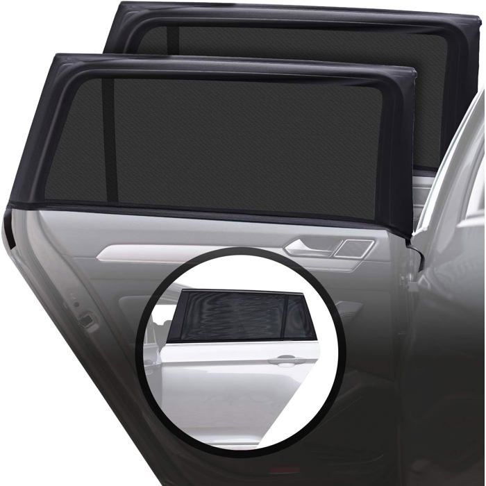 Filet Anti Uv Voiture WpTGEX Pare Soleil Voiture Pour Dacia Duster, Chaussette Voiture Pare Soleil Protection UV, Anti Moustiquaire, Pose Rapide Facile Pare-Soleil,4 Pcs Pare Soleil Chaussette