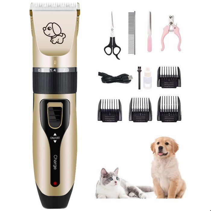 Meilleurs prix pour Tondeuse pour chiens professionnelle - Non spécifié - Sans fil - Étanche - Câble USB - Facile à nettoyer