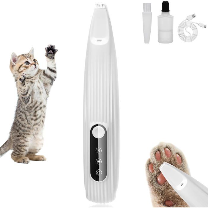 Meilleurs prix pour Tondeuse pour Chien Rasoir Tondeuse Chien Tondeuse Chat Tondeuse pour Chat Rasoir Avec Lumière LED Faible Bruit（Blanc）