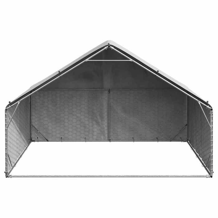 RemiseCage extérieur - Lapin/chiens - Acier - Chenil dextérieur - pour chiens housse 3x2x19 m - Acier galvanisé JILIMAISON2025