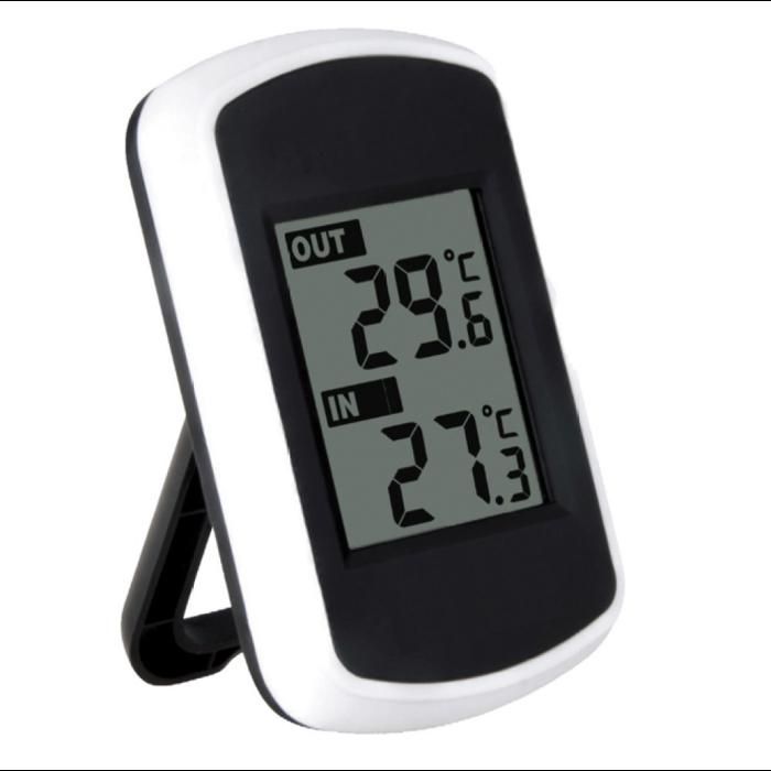 Comparer les prix de Thermomètre numérique LCD sans fil pour intérieur et extérieur – Mini thermomètre dambiance testeur météo pour maison chambre