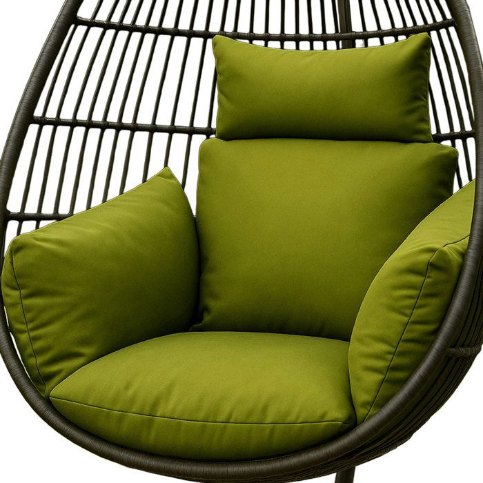 Coussin extérieur imperméable pour fauteuil suspendu - HOMESCAPES - Coussin de rechange pour fauteuil oeuf - Vert Coussin extérieur imperméable pour fauteuil suspendu - HOMESCAPES - Coussin de rechange pour fauteuil oeuf - Vert