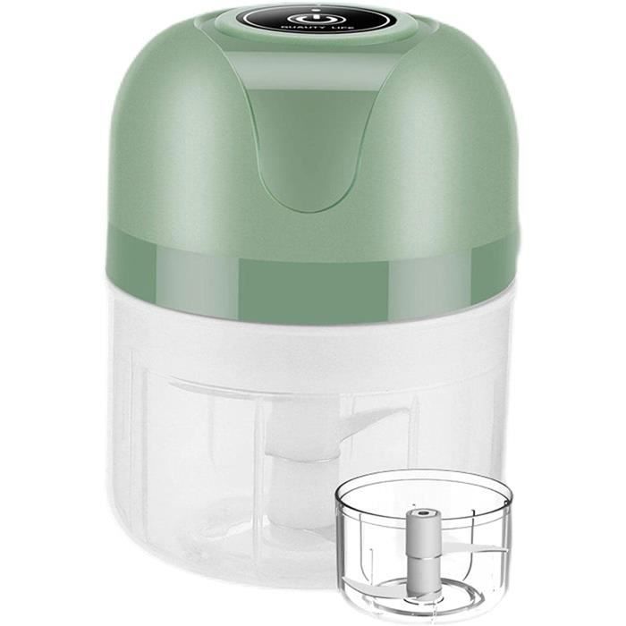 Hachoir à ail électrique - XVX - Mini - Rechargeable par USB - Écologique - Vert - Xvx