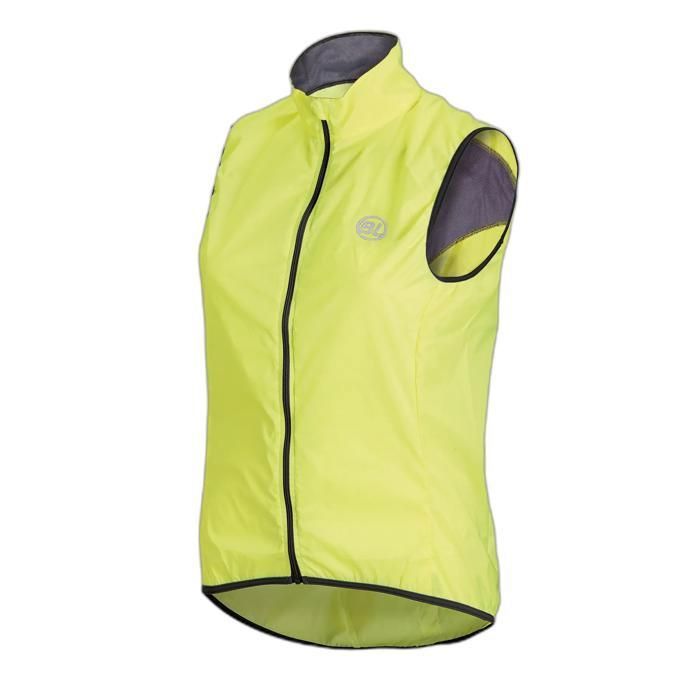 Gilet coupe-vent femme Bicycle Line Stelvio - fluo yellow