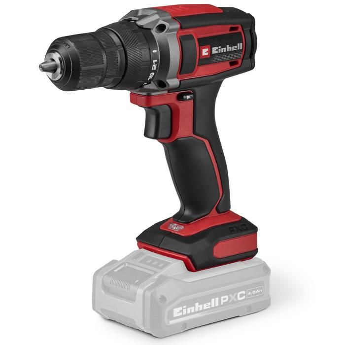 Einhell Perceuse Visseuse sans fil TC-CD 18/38 Li-Solo PXC (18 V 38 Nm mandrin 10 mm) Livré sans Batterie ni Chargeur