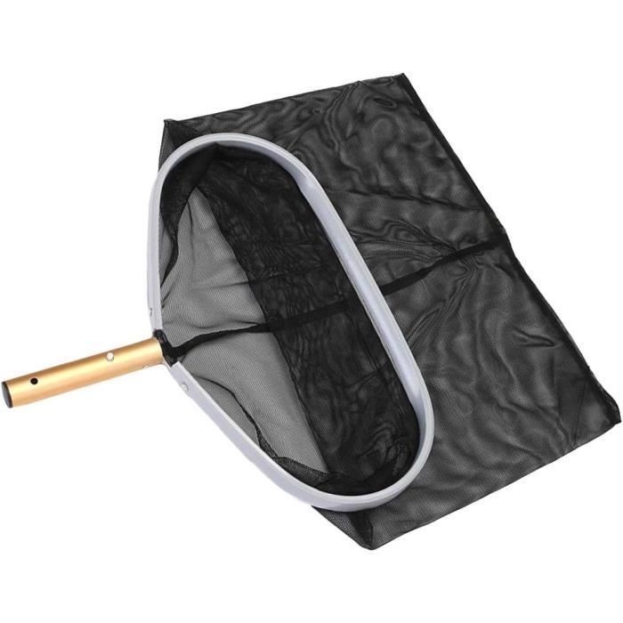 Épuisette Pour Piscine Professionnelle – Râteau à Feuilles Avec Sac à Mailles Fines Double Couche, Cadre En Aluminium Résistant