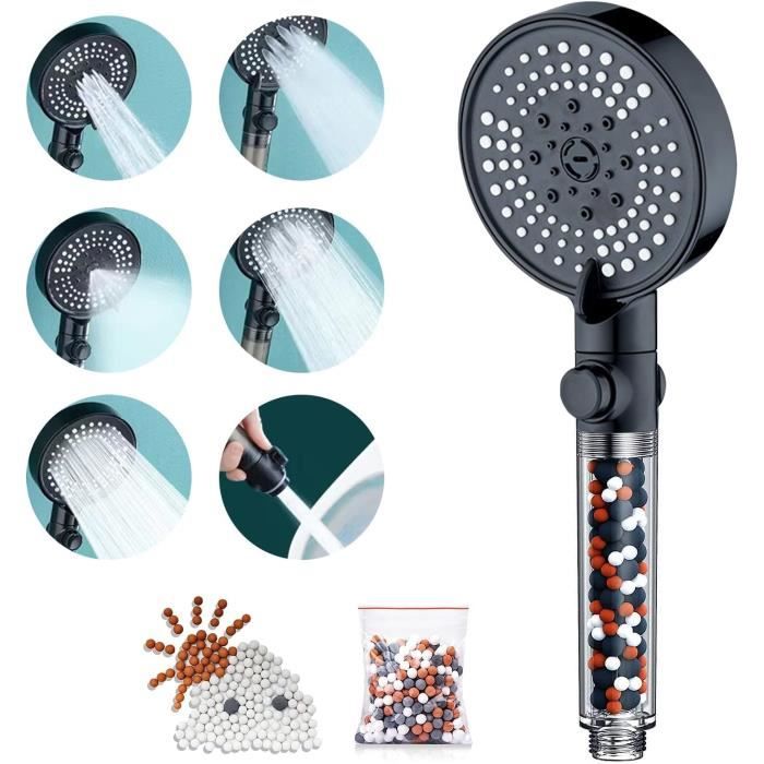 Pommeau De Douche Magichome Anti-Calcaire - Filtre 20 Étapes, Haute Pression, 3 Jets + Tuyau 1,5m