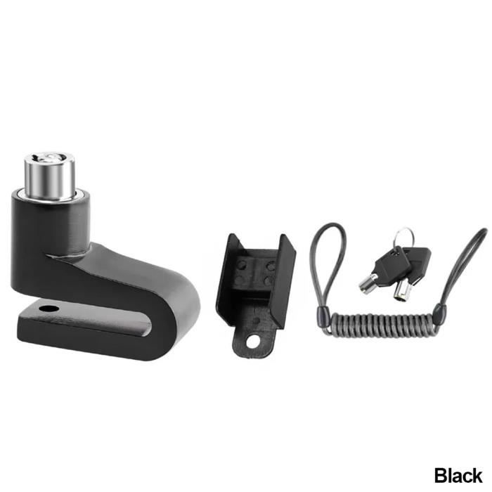 Verrou électrique Pour Scooter Kukirin G2 Pro/Max - 3 Broches, Avec Clé, Plastique Noir, Facile à Installer