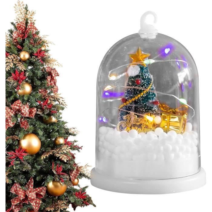 Ornements De Noël En Verre Acrylique - Boules Avec Oiseaux 3D - Décoration élégante Et Naturelle Pour Sapin - 8