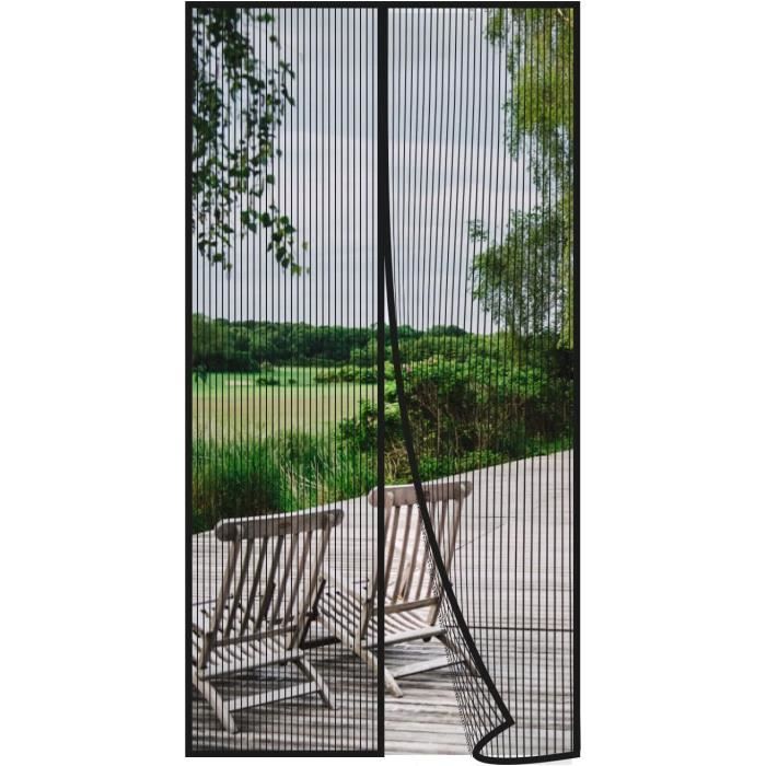 Moustiquaire Porte Fenetre Magnetique 145x240cm, Bonne