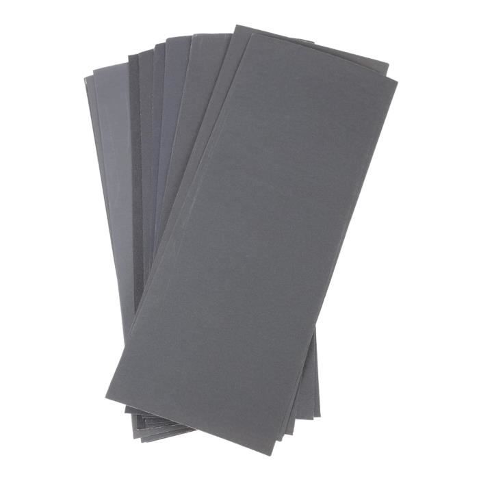 Lot De 60 Feuilles De Papier De Verre XCAN – Grains 80 à 3000, Pour Bois, Métal, Sec Et Humide