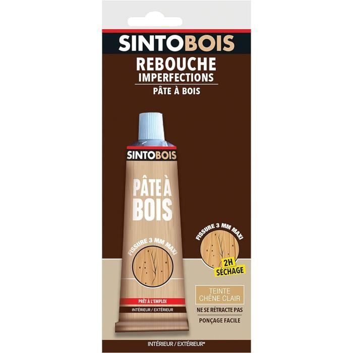 Pâte à Bois Pour Reboucher Imperfections et Fissures Chêne Clair 80g — free download