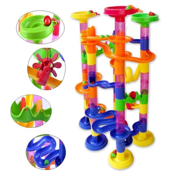 Marble Run Building Blocks Construction Creative Bricolage Run Maze Balls Piste Blocs Jouets Educatifs pour Enfants Cadeau Jouet Cdiscount Jeux Jouets