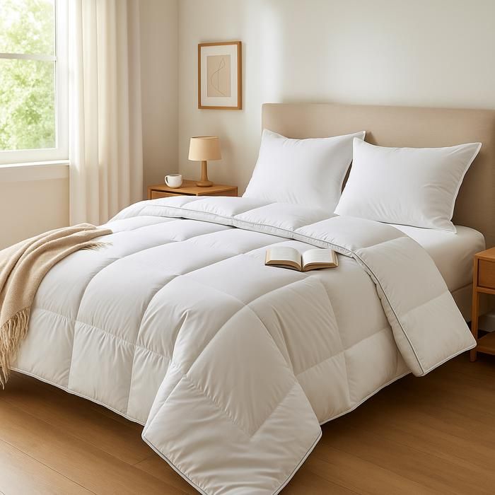 Couette blanche Duvet - 2personnes - CHAUDE - MORTREUX