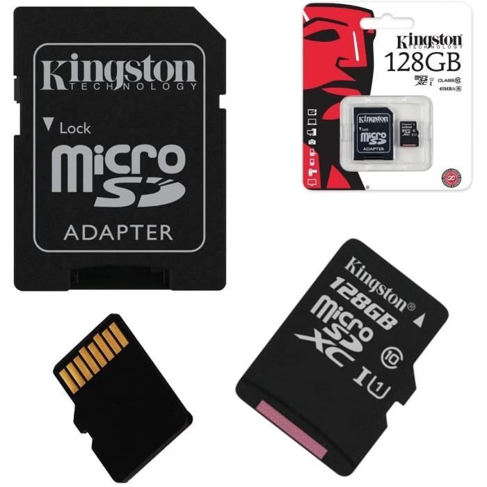 Cartes micro SD Acce2s - Carte Mémoire Micro SD 128 Go Classe 10