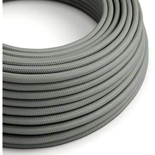 Câble électrique Torsadé Effet Soie - Expresso - 2x0.75 - Longueur 5 Mètres - Neuf