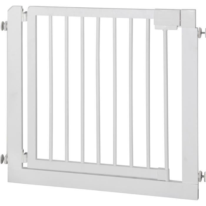 Barrière De Sécurité Escalier Ib Style Berrin 58-185 Cm - Extensible Sans Perçage Blanc Gris