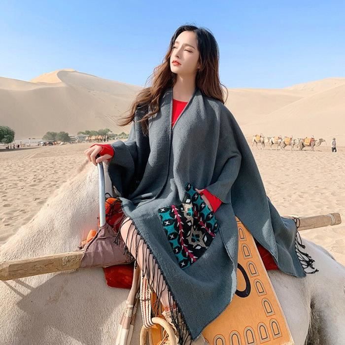 Poncho en cachemire pour femme sales