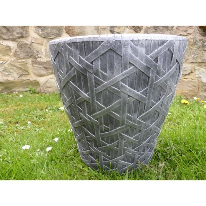 Bac A Fleurs Exterieur Grande Taille Rond Jardiniere En Pot De Grande Taille En Resine De Tissage Ronde Grise Antique De Uk Gardens Utilisation A L Interieur Et A Achat Vente Jardiniere Bac A Fleur Jardiniere En Pot