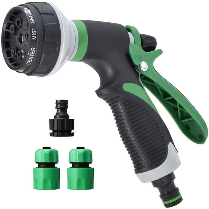 Pistolet D’arrosage 8 Positions – Multifonction, Pour Jardin, Terrasse Ou Nettoyage