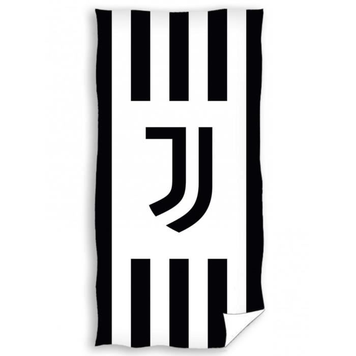 Serviette De Plage Juventus Officielle - 100% Coton, 70x140 Cm - Douce, Absorbante, Lavable Machine
