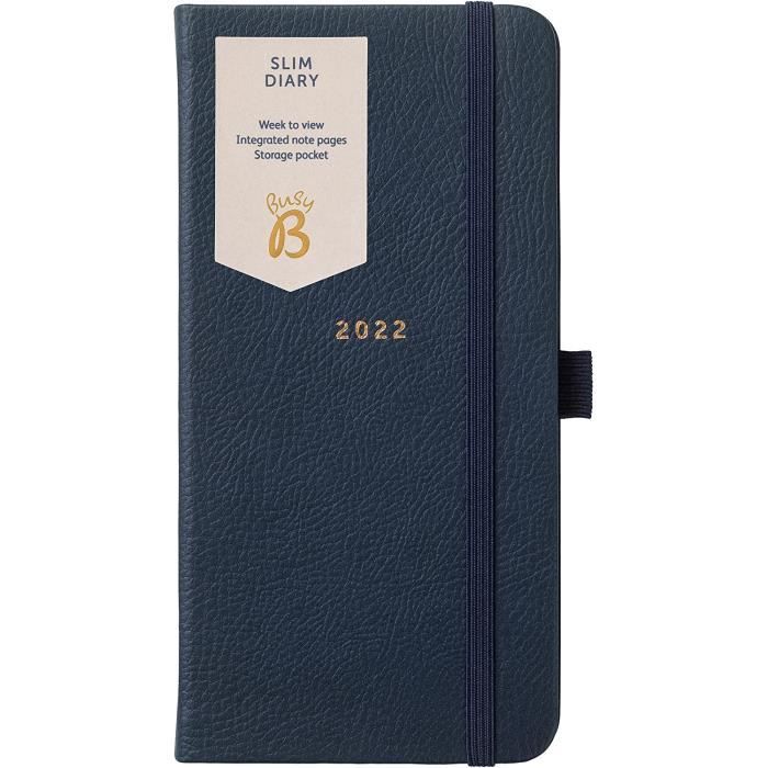Agenda Semainier QUO VADIS 2025-2026 - Format 16x16cm, Couverture Bleu Ciel, Décembre à Décembre - 2