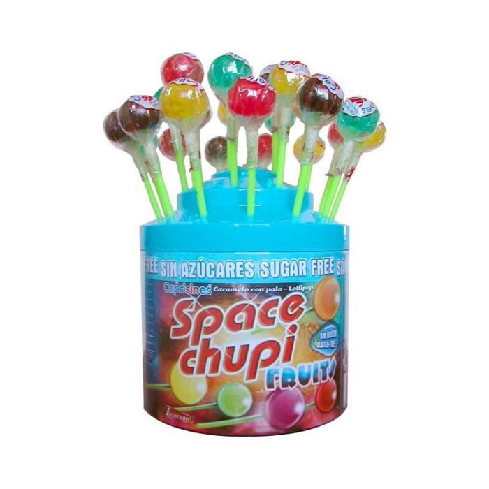 Sucettes tubo Space Chupi sans sucre Intervan - 50 pièces - Cdiscount Au  quotidien