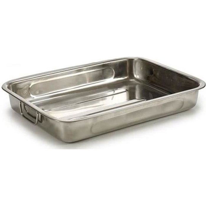PLAT A FOUR INOX X4 LUXE TAILLE 25 30 5 40 CM CODE 05042000