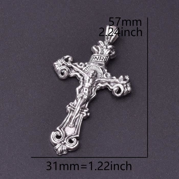 Lot De 100 Breloques En Forme De Croix En Alliage De 27 X 13 Mm Pour Fabrication De Colliers, Bracelets, Accessoires D'artisanat, Bronze Et Argent, Argent, Pas De Gemme