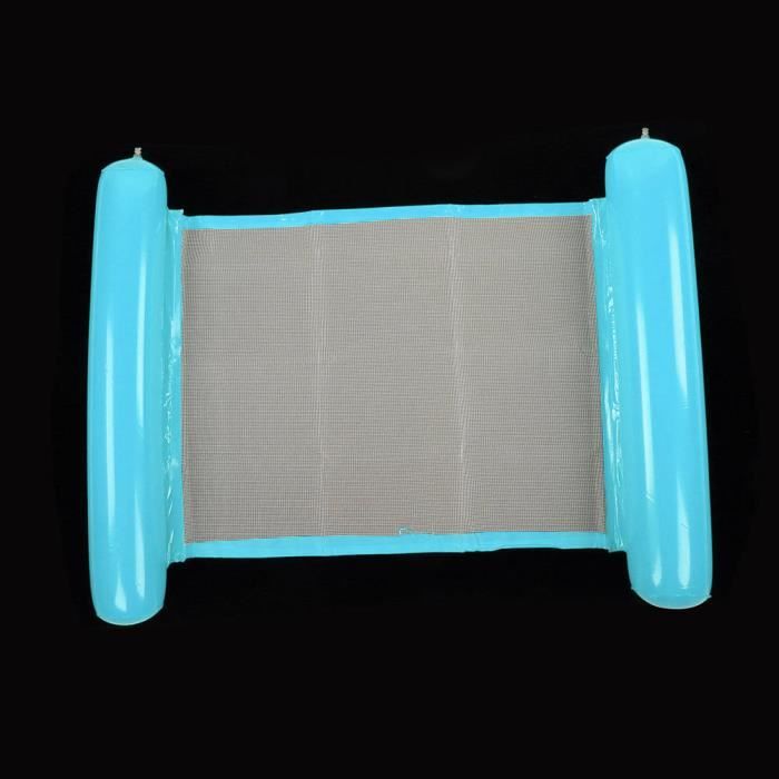 Queta Lit Flottant Hamac Gonflable – 160 X 84 Cm – PVC Bleu Résistant – Charge 90 Kg – Piscine, Plage, été