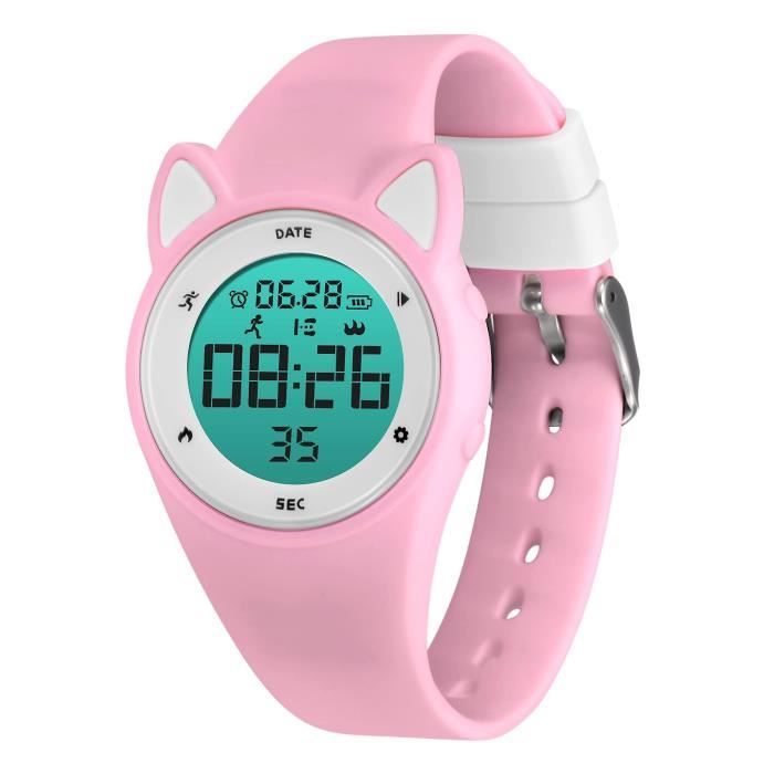 Montre connectée,Enfants Montre numérique Enfants Imperméable à l’eau