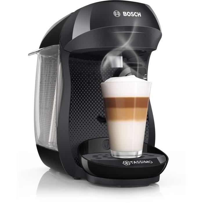 Promo 2 ANS GARANTIE 2 ANS MACHINE À А DOSETTES TASSIMO BOSCH 59% 19% dont  0,24 € d'éco-participation Pression ARRÊT AUTOMATIQUE BARS APRÈS 90  SECONDES 3.3 QUANTITÉ LIMITÉE A 15 000 PIECES 2 AN Carrefour Drive