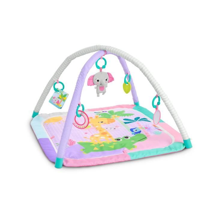 BRIGHT STARTS Tapis de sol éveil bébé évolutif pliable Jungle arche avec jouets sensoriels et musicaux miroir - vue 2