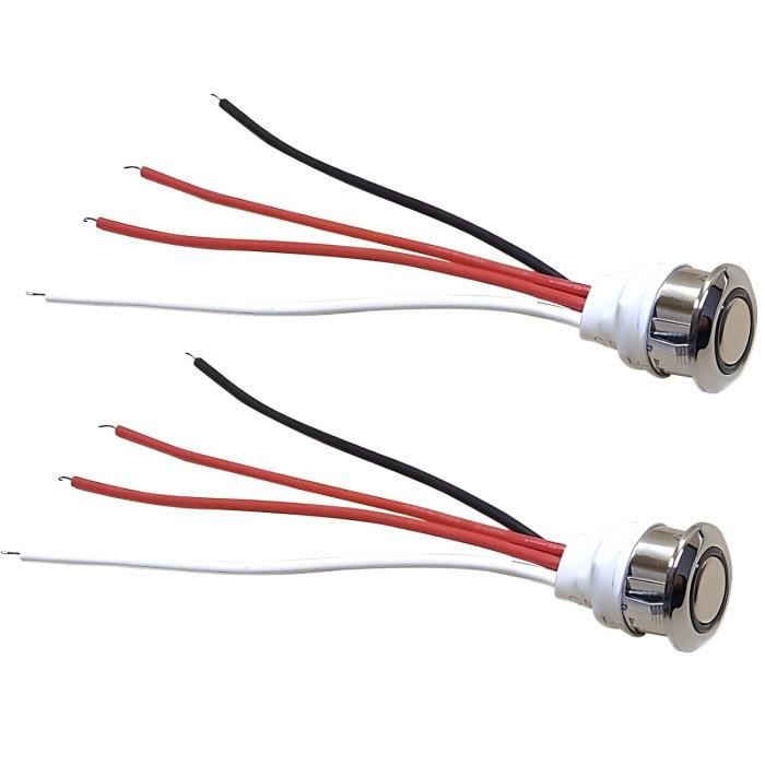 Gebildet Lot De 2 Interrupteurs à Bascule à 6 Broches/3 Positions ON/Off/ON Robustes DPDT Avec Capuchon Etanche Verrouillage