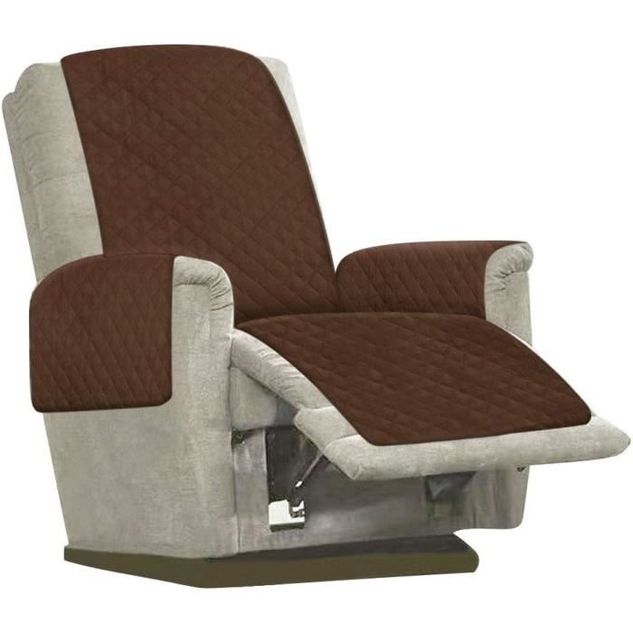 Housse De Fauteuil Inclinable,1Places Jacquard Élasticité Housse Fauteuil Relax 4 Pièces Housse