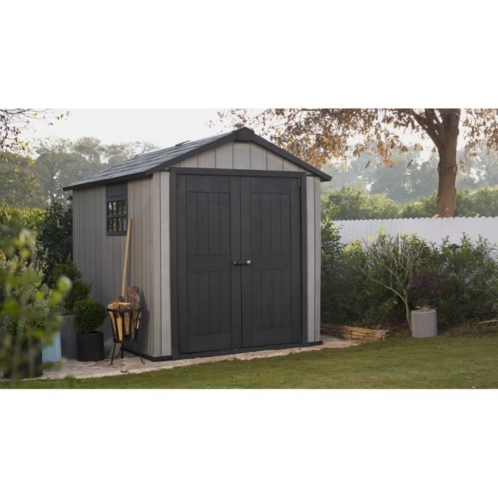 Keter Abri De Jardin 6 66m En Resine Brossium 759 Gris Achat