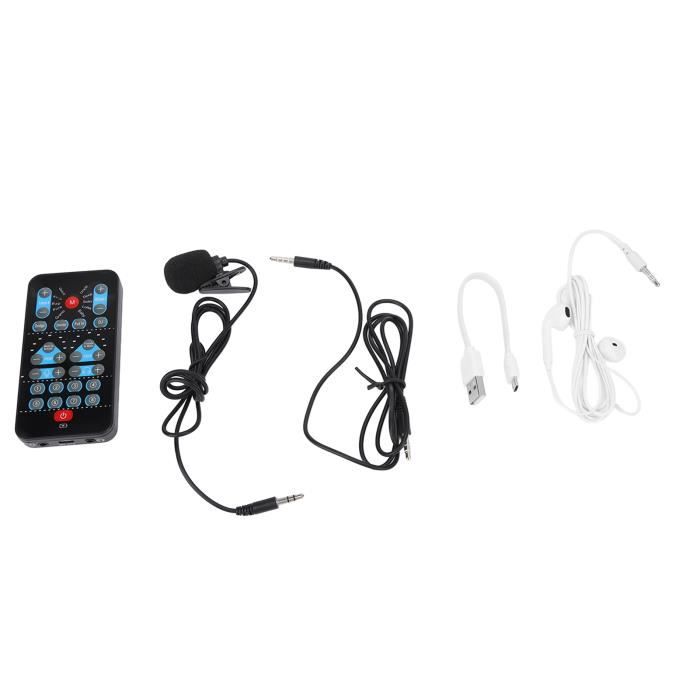 Carte Son Changeur De Voix 11 Effets Portable Plug And Play - Pour Streaming Et Karaoké