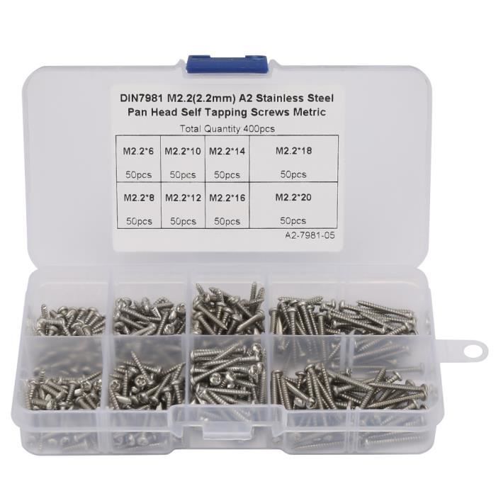 Kit 400 Pièces Vis SAE Avec Clés Allen - 12 Tailles En Acier Allié Classe 12.9 - Neuf