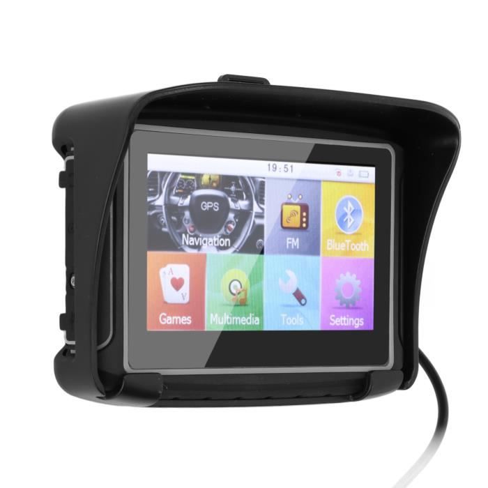 Navigateur de moto Appareil de navigation GPS moto 4.3in écran tactile  casque informatique peripherique Carte des États-Unis - Cdiscount Auto